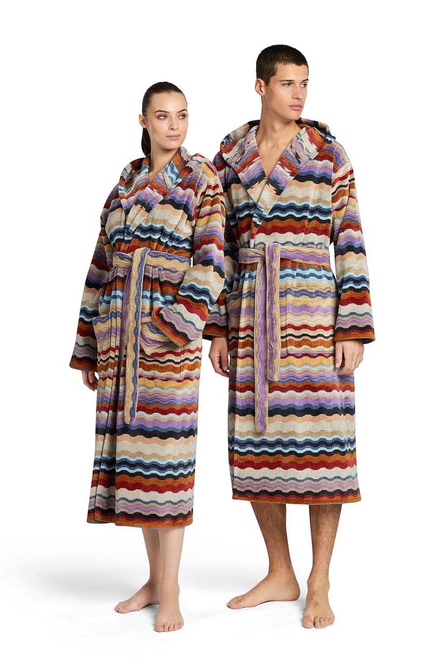 Kvinner Missoni Badekaper | Bonnie Hette Badekape Flerfarget