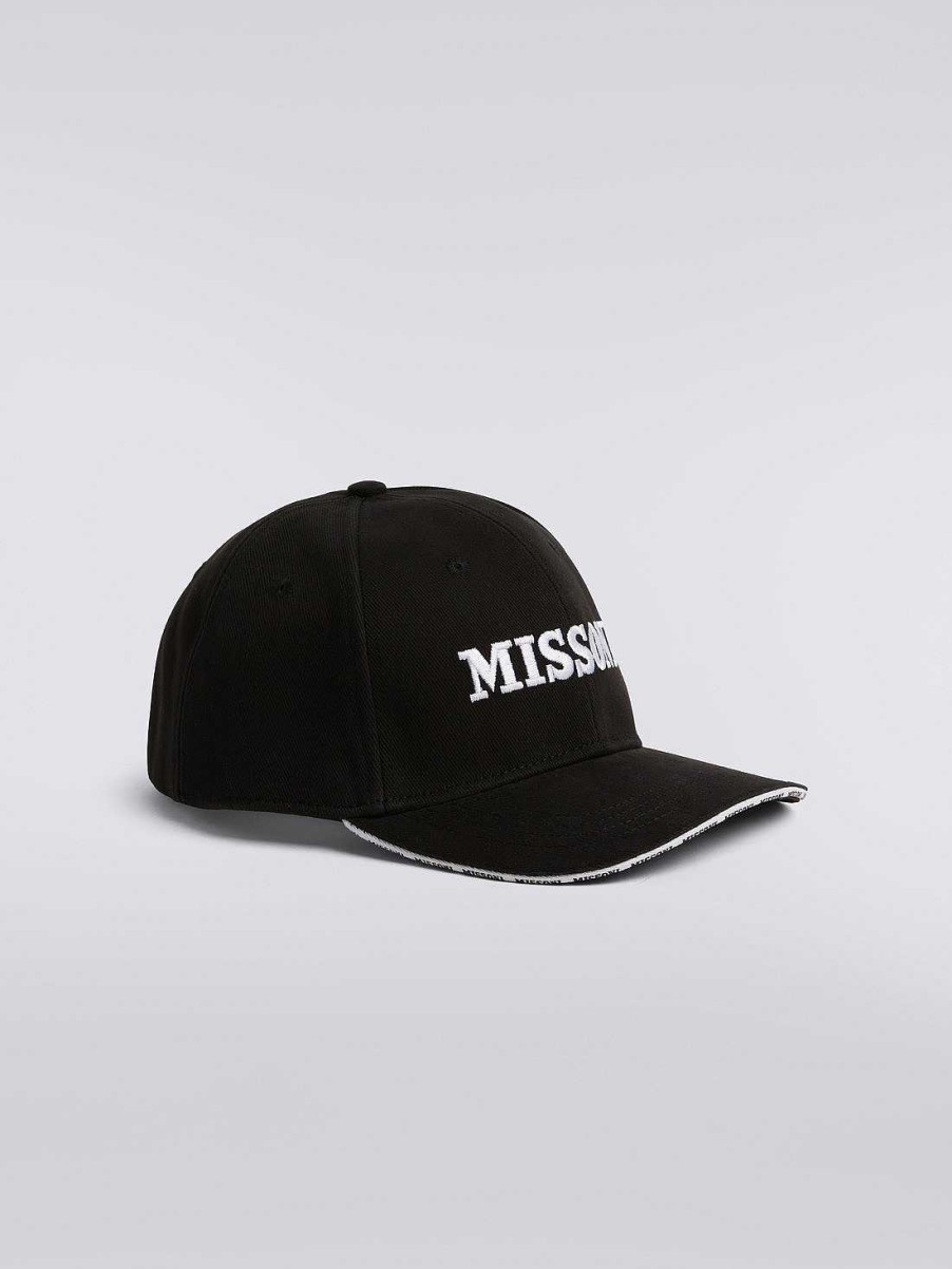 Menn Missoni Hatter | Baseballcaps I Bomull Med Logo Flerfarget