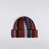 Menn Missoni Hatter | Sikksakk Lue I Ullblanding Flerfarget