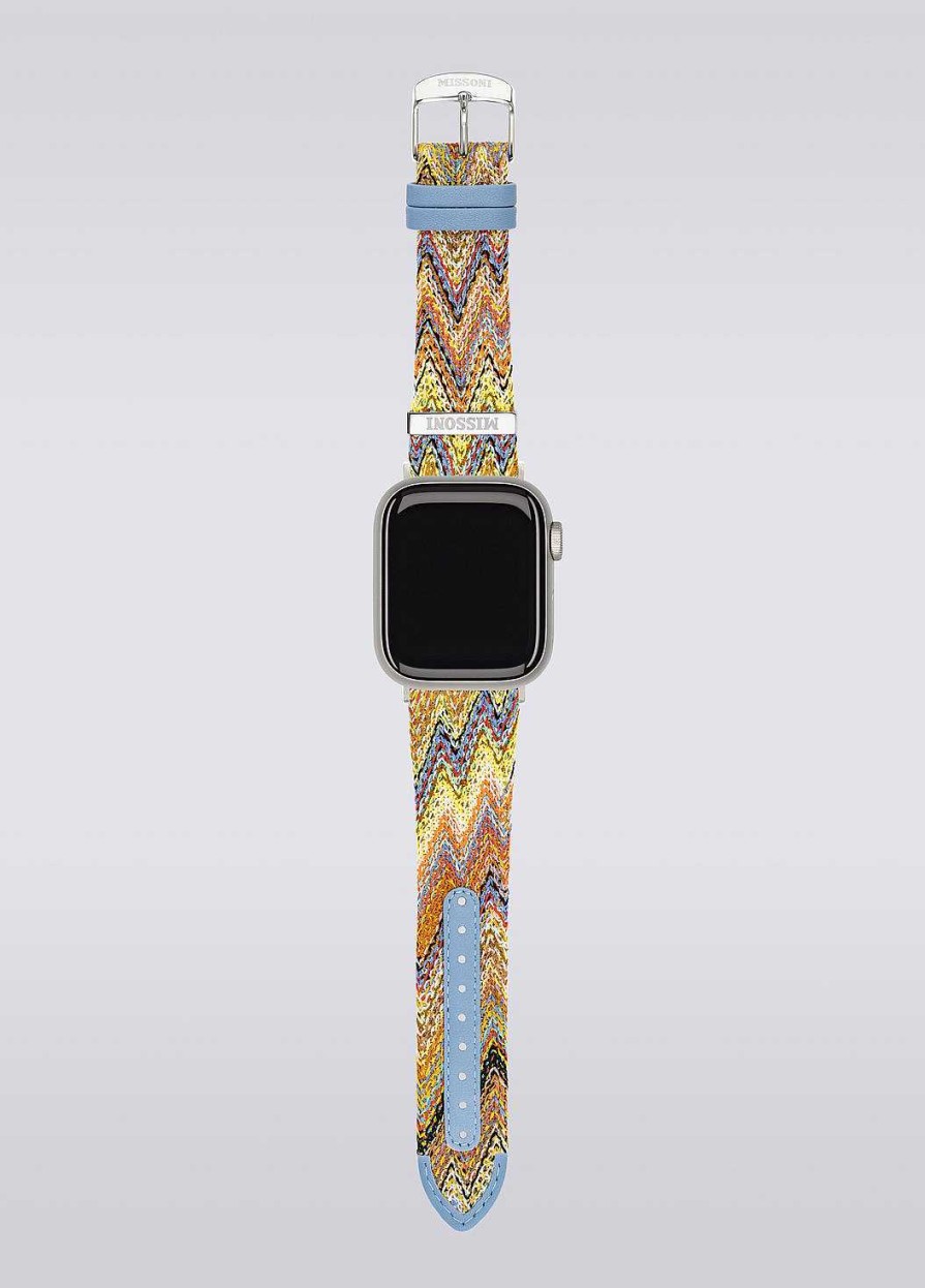 Kvinner Missoni Klokker | Missoni Stoff 22 Mm Apple Watch-Kompatibel Reim Flerfarget