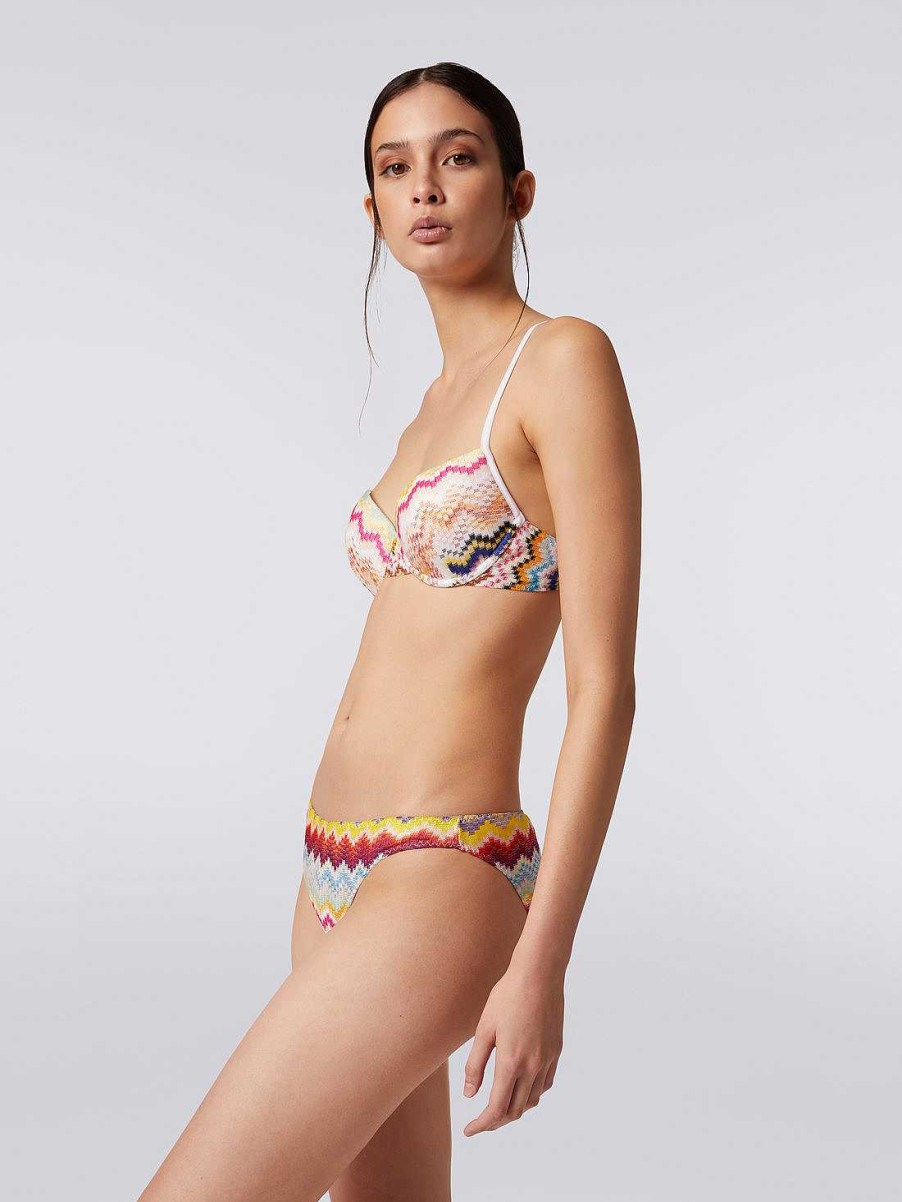 Kvinner Missoni Badedrakter | 3D-Effekt Viskosebikini Flerfarget