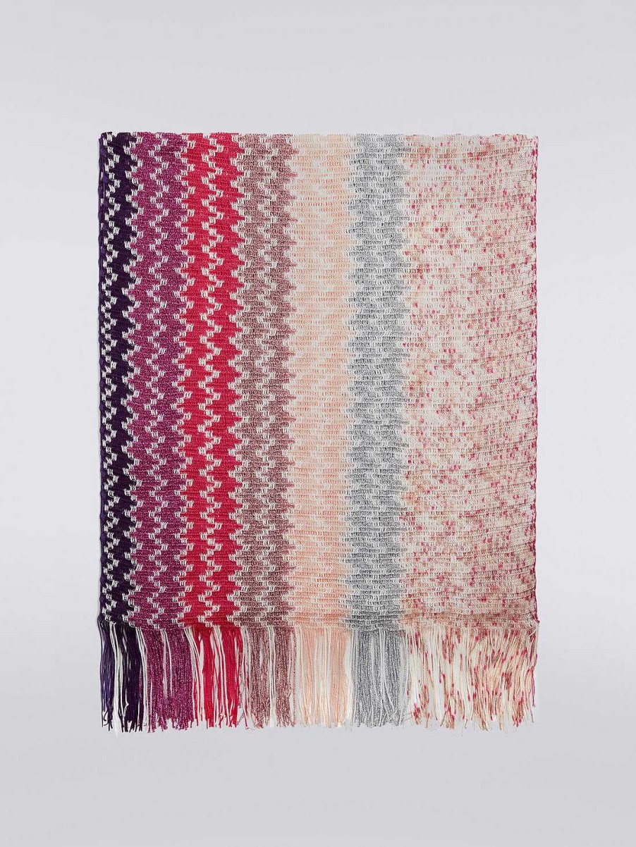 Kvinner Missoni Skjerf Og Foulards | Modal Og Lurex Stole Med Frynser Flerfarget