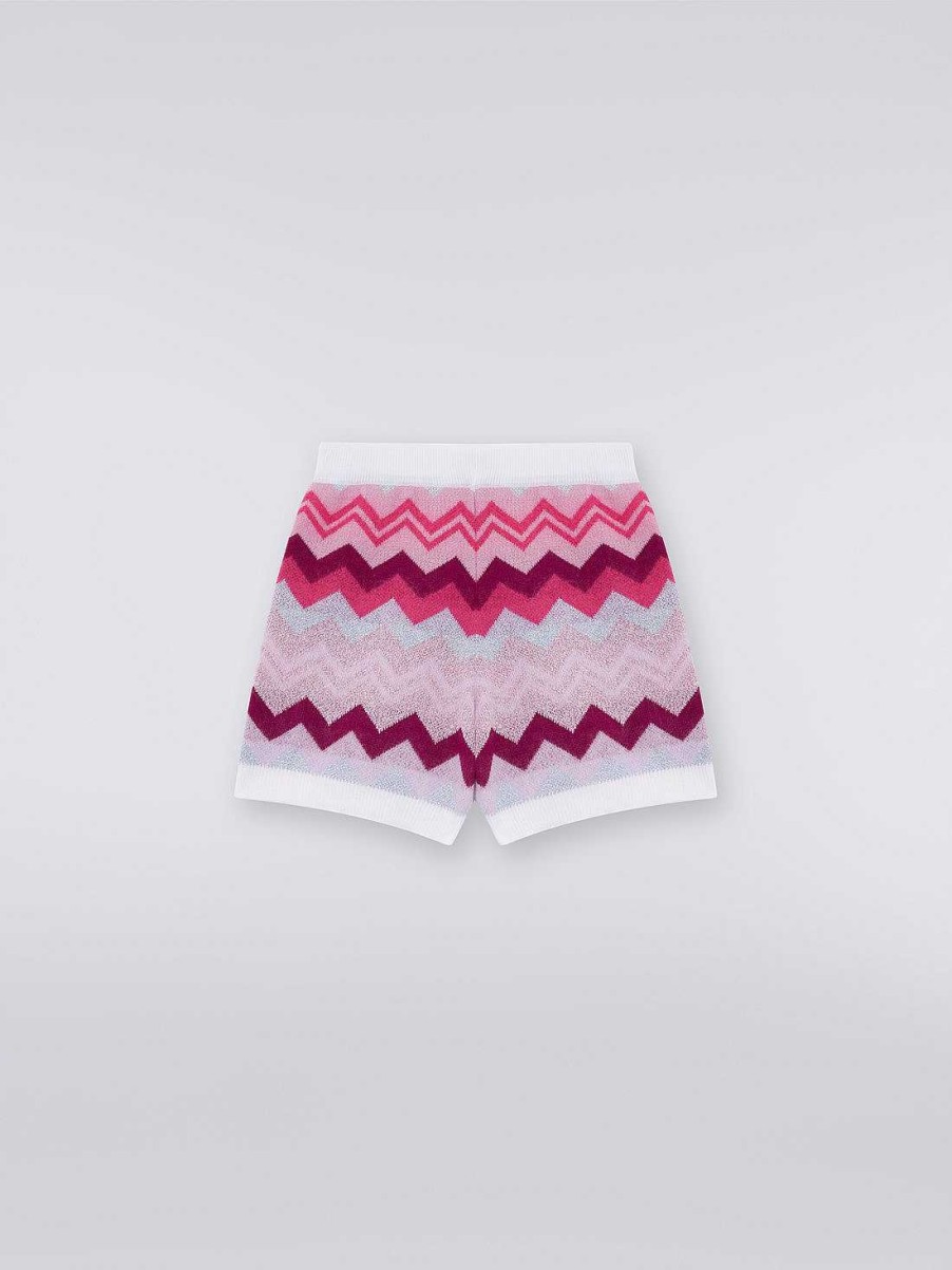 Jente (4-14 Ar) Missoni | Zigzag Ullshorts Flerfarget