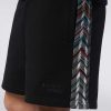 Menn Missoni Klaer | Shorts I Fleece Med Logo Og Strikkede Sideband Svart