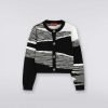 Jente (4-14 Ar) Missoni | Cardigan I Ren Virgin Ull Svart Hvit