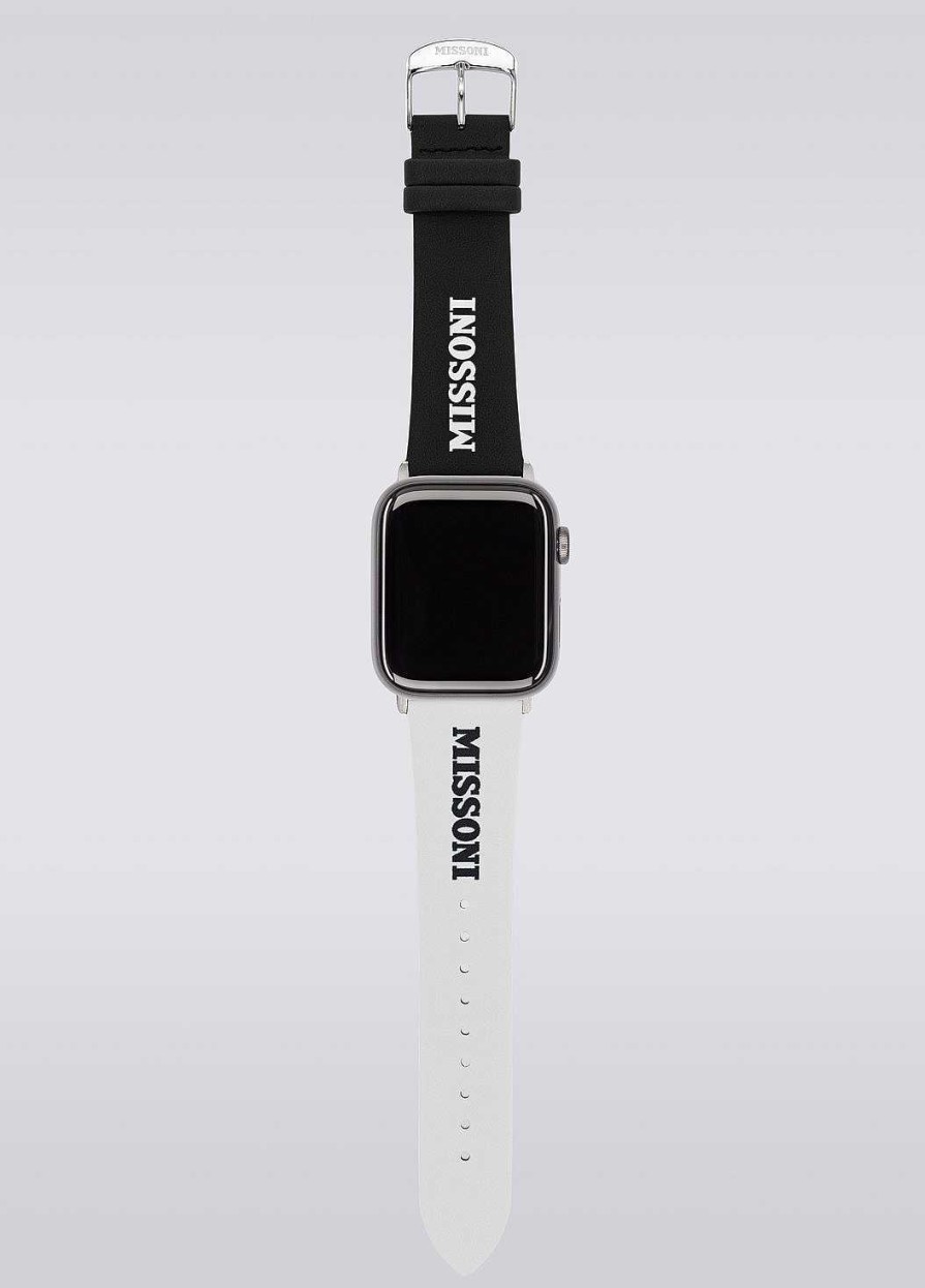 Menn Missoni Klokker | Missoni Lettering 24Mm Apple Stropp Flerfarget