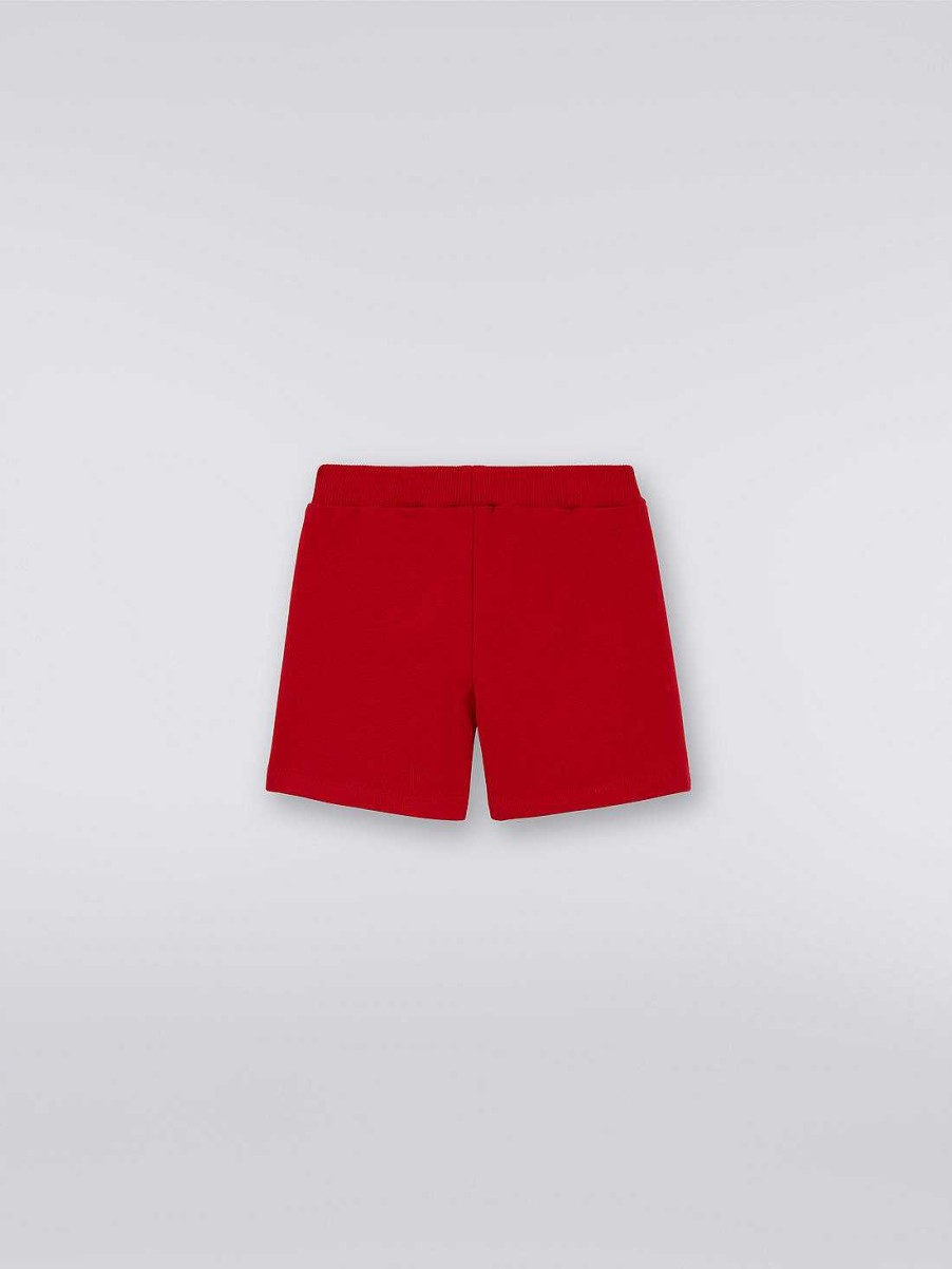 Gut (4-14 Ar) Missoni | Bomullsshorts Med Logo Rod