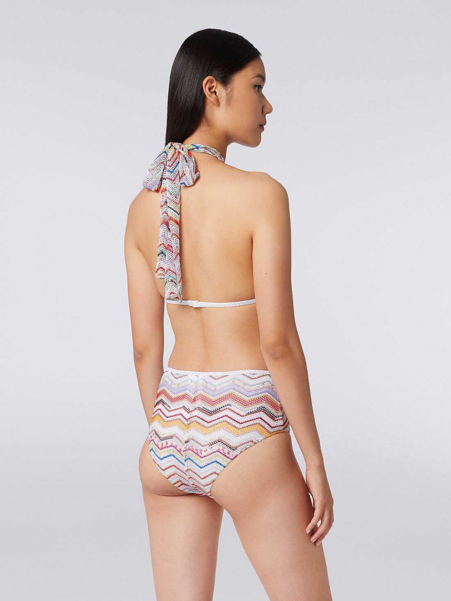 Kvinner Missoni Badedrakter | Heklet Bikini Med Lurex Og Truser Med Hoyt Liv Flerfarget