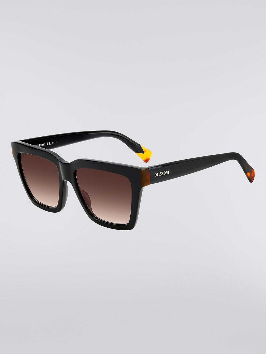 Kvinner Missoni Solbriller | Missoni Seasonal Acetate Solbriller Svart