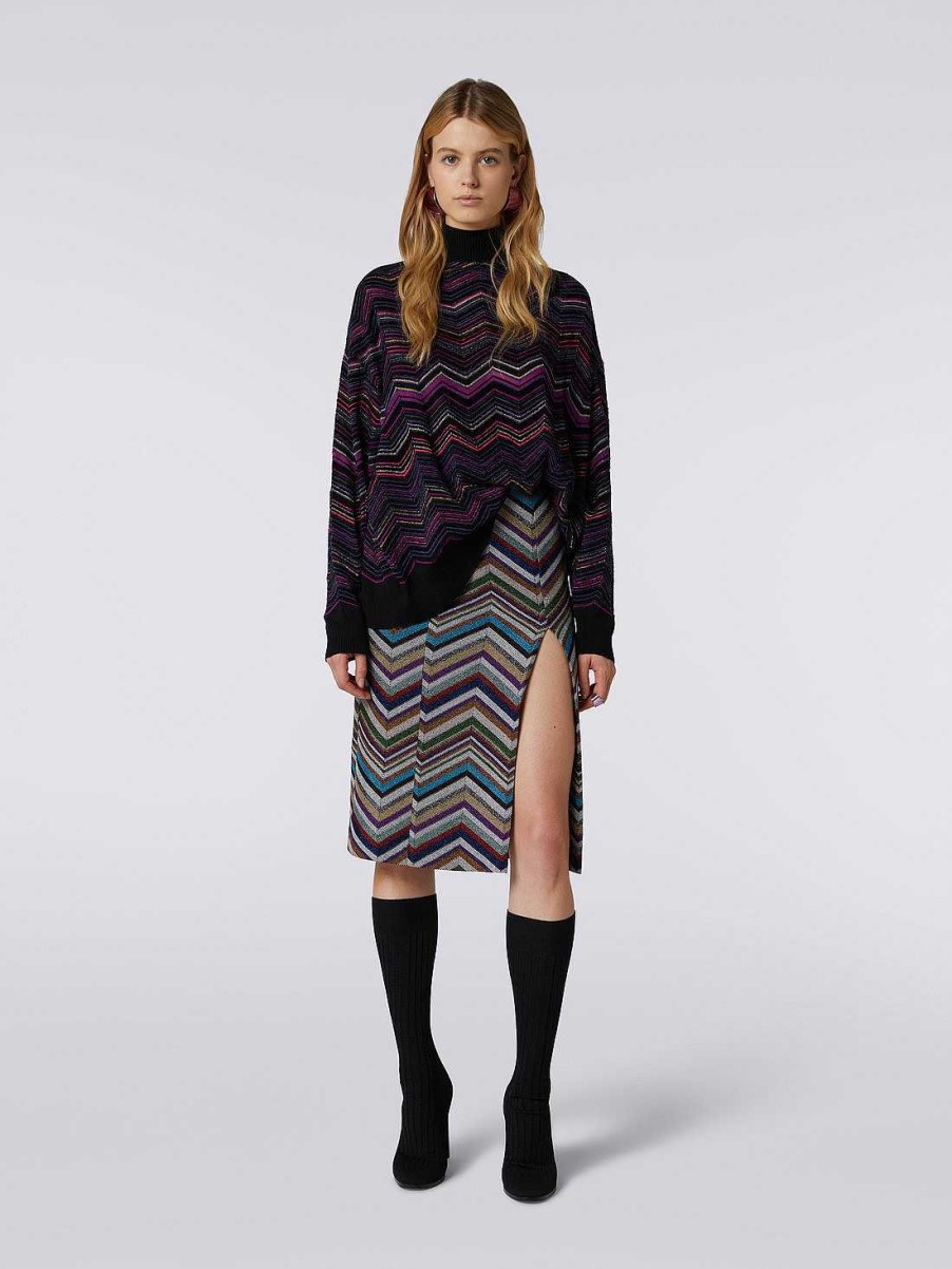 Kvinner Missoni Strikkevarer | Oversized Genser I Ull Og Viskose Flerfarget