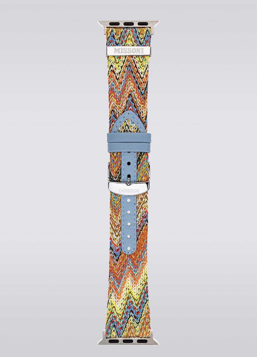 Kvinner Missoni Klokker | Missoni Stoff 22 Mm Apple Watch-Kompatibel Reim Flerfarget