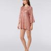 Kvinner Missoni Strandtoy | Kort Jacquard Viskose Jacquard Kaftan Dekke Opp Med Band Rosa