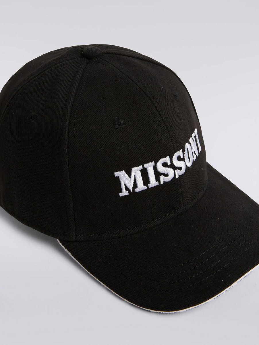 Menn Missoni Hatter | Baseballcaps I Bomull Med Logo Flerfarget