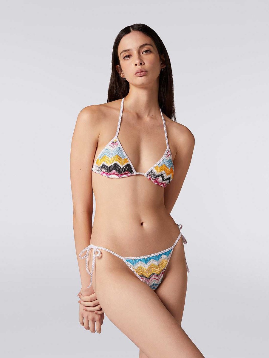 Kvinner Missoni Badedrakter | Bikini I Viskose Med Hekleeffekt Flerfarget