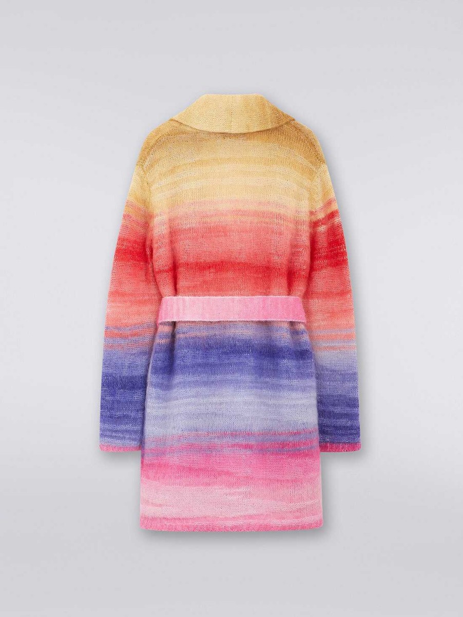 Jente (4-14 Ar) Missoni | Mohair Og Alpakka Blanding Cardigan Flerfarget