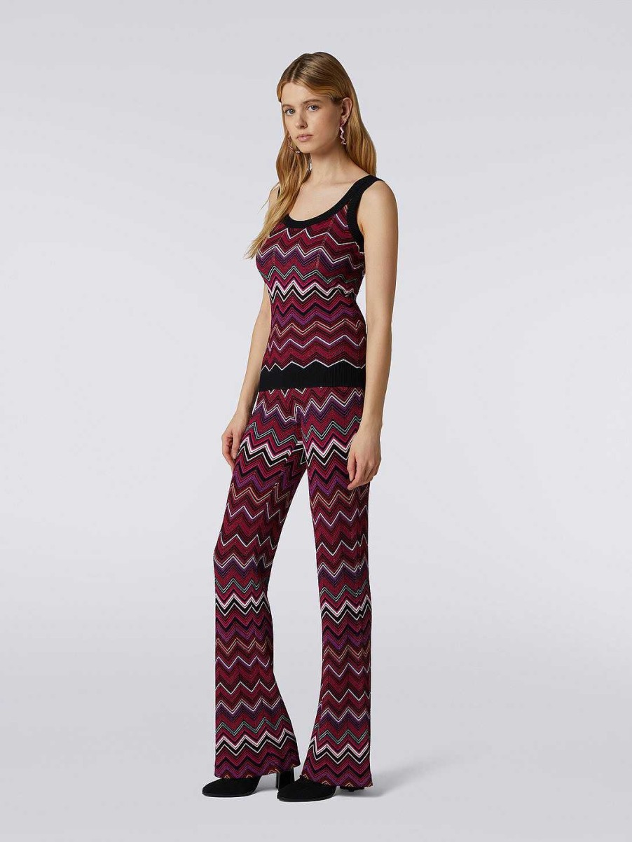 Kvinner Missoni T-Skjorter Og Topper | Chevron Tanktop I Viskoseblanding Flerfarget