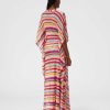 Kvinner Missoni Strandtoy | Lang Dekk-Kaftan I Stripete Hekle Flerfarget