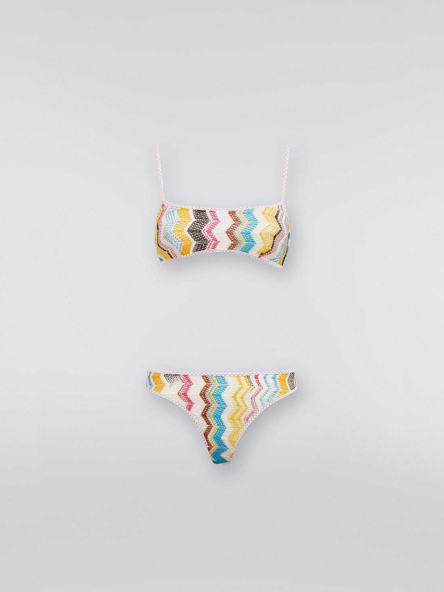 Kvinner Missoni Badedrakter | Bikini I Viskose Med Hekleeffekt Flerfarget