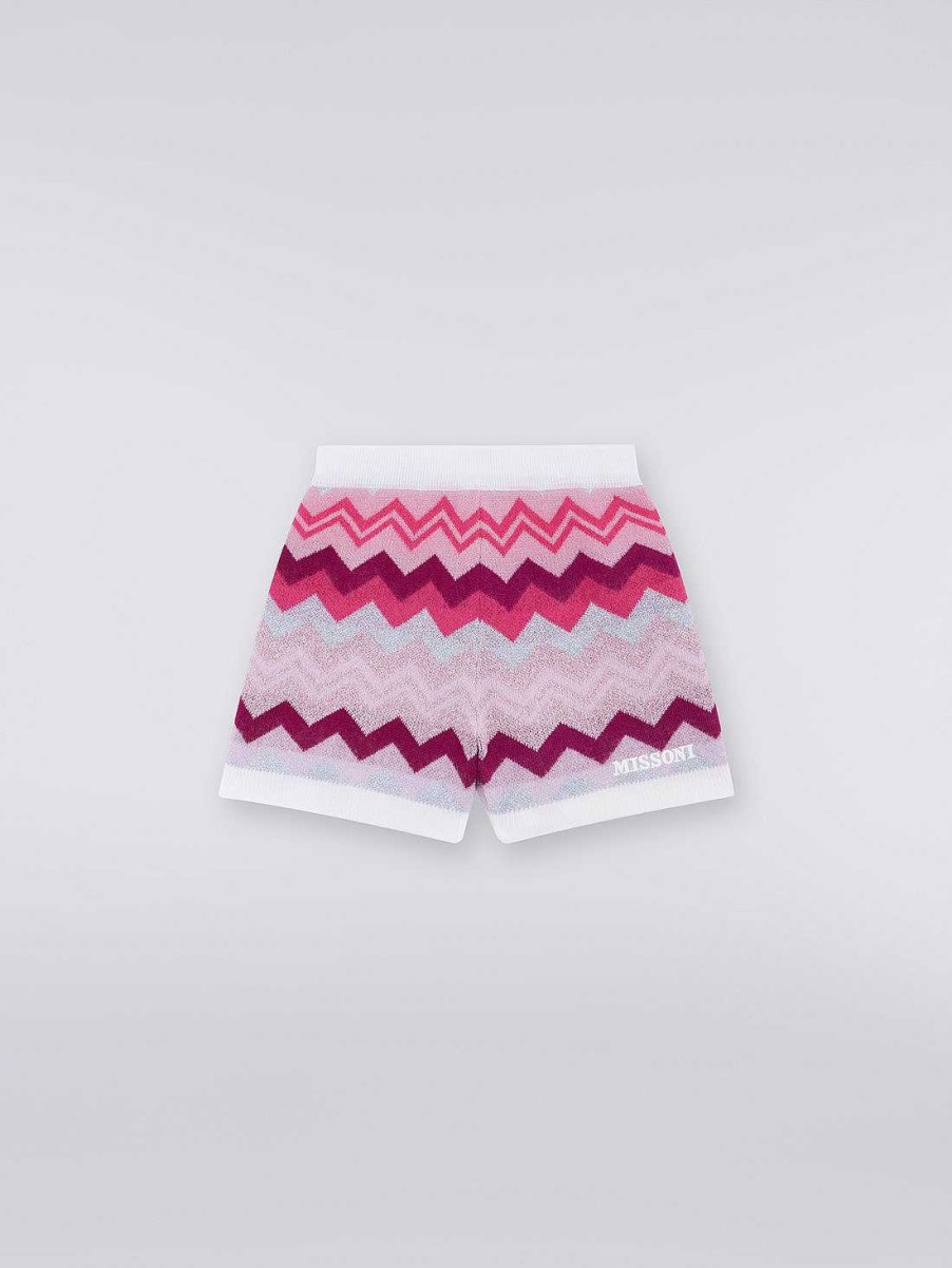 Jente (4-14 Ar) Missoni | Zigzag Ullshorts Flerfarget