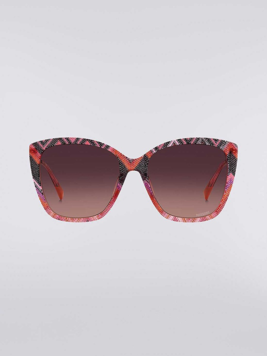 Kvinner Missoni Solbriller | Missoni Dna Acetate Solbriller Flerfarget