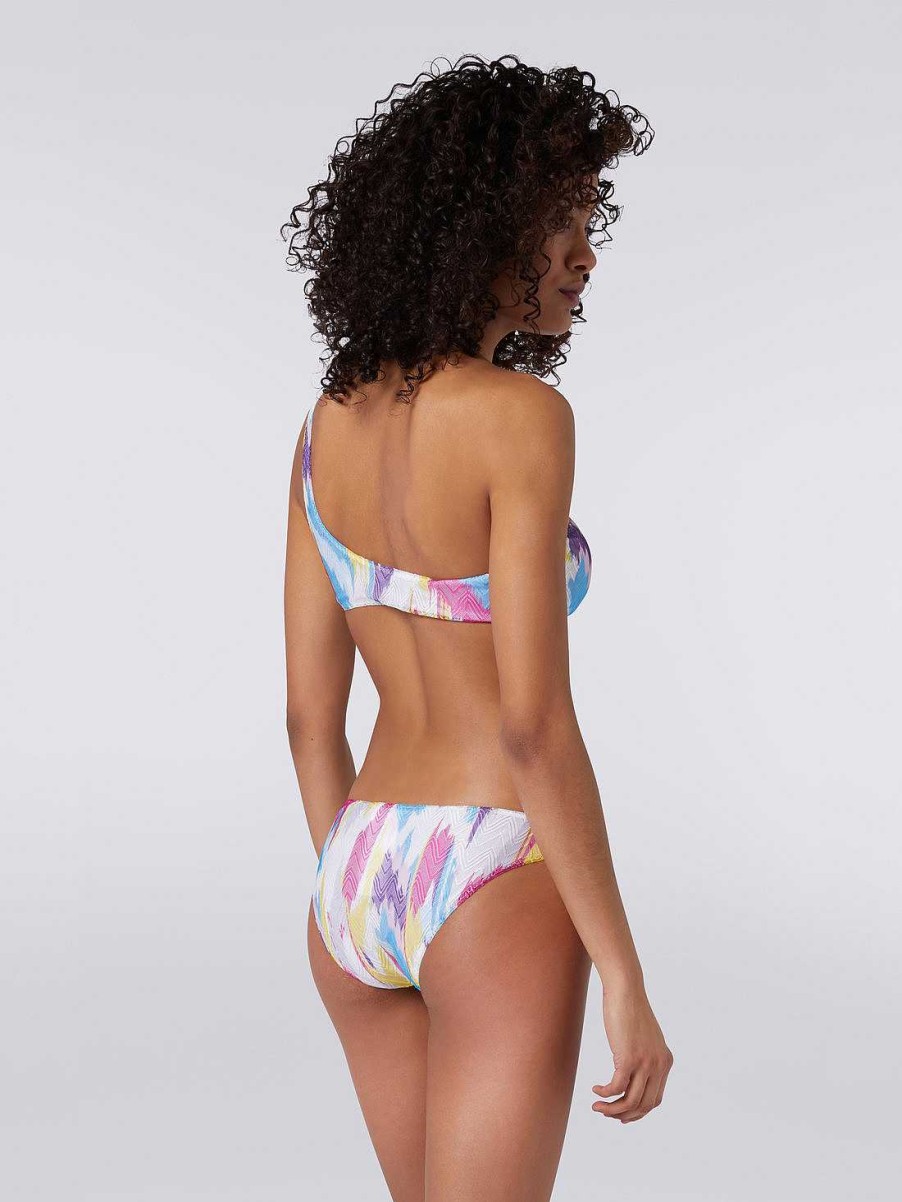 Kvinner Missoni Badedrakter | En-Skulders Bikini Med Slub-Trykk Flerfarget