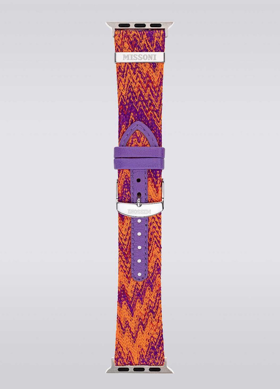 Kvinner Missoni Klokker | Missoni Stoff 22 Mm Apple Watch-Kompatibel Reim Flerfarget