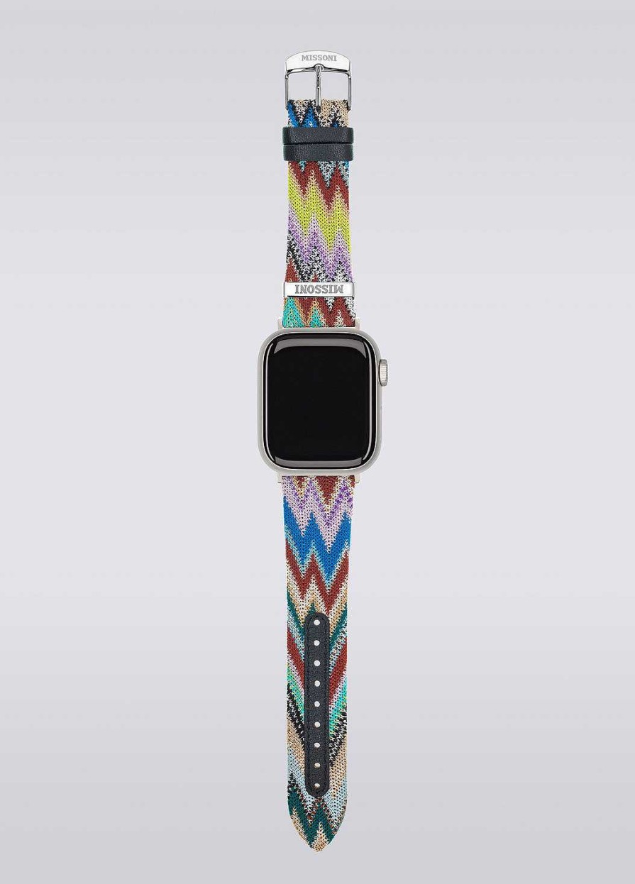 Kvinner Missoni Klokker | Missoni Stoff Apple Stropp Flerfarget