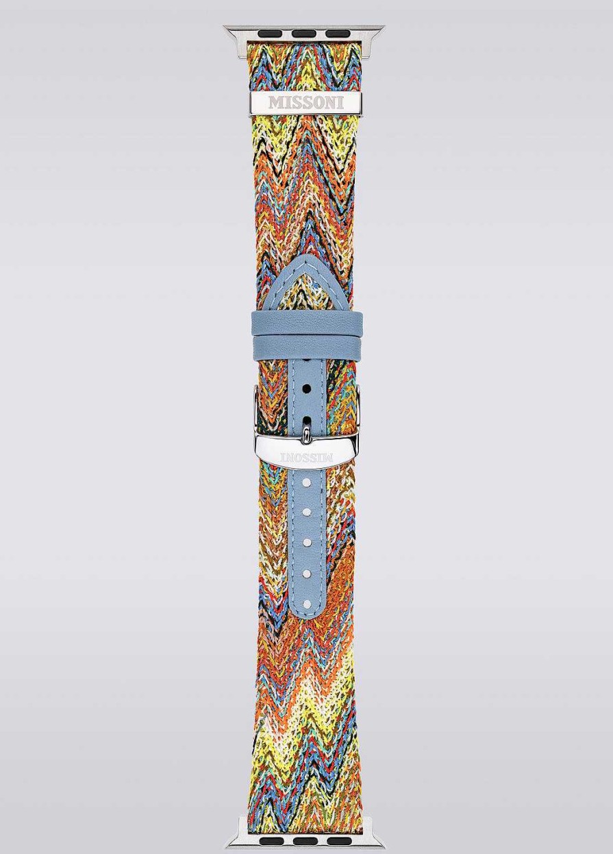 Kvinner Missoni Klokker | Missoni Fabric 24 Mm Apple Watch-Kompatibel Reim Flerfarget