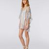 Kvinner Missoni Strandtoy | Kort Chevron Kaftan Dekke Opp Flerfarget