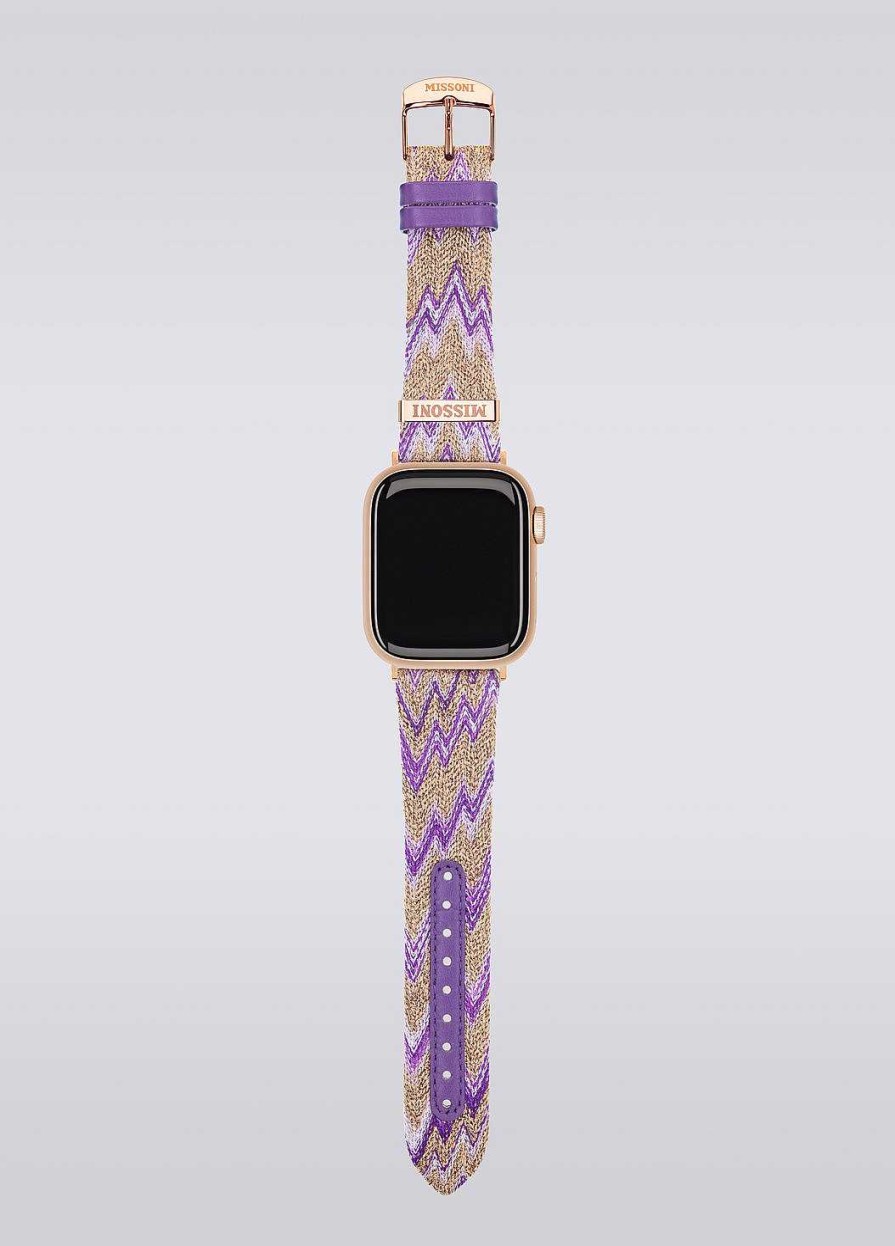 Kvinner Missoni Klokker | Missoni Stoff Apple Stropp Flerfarget