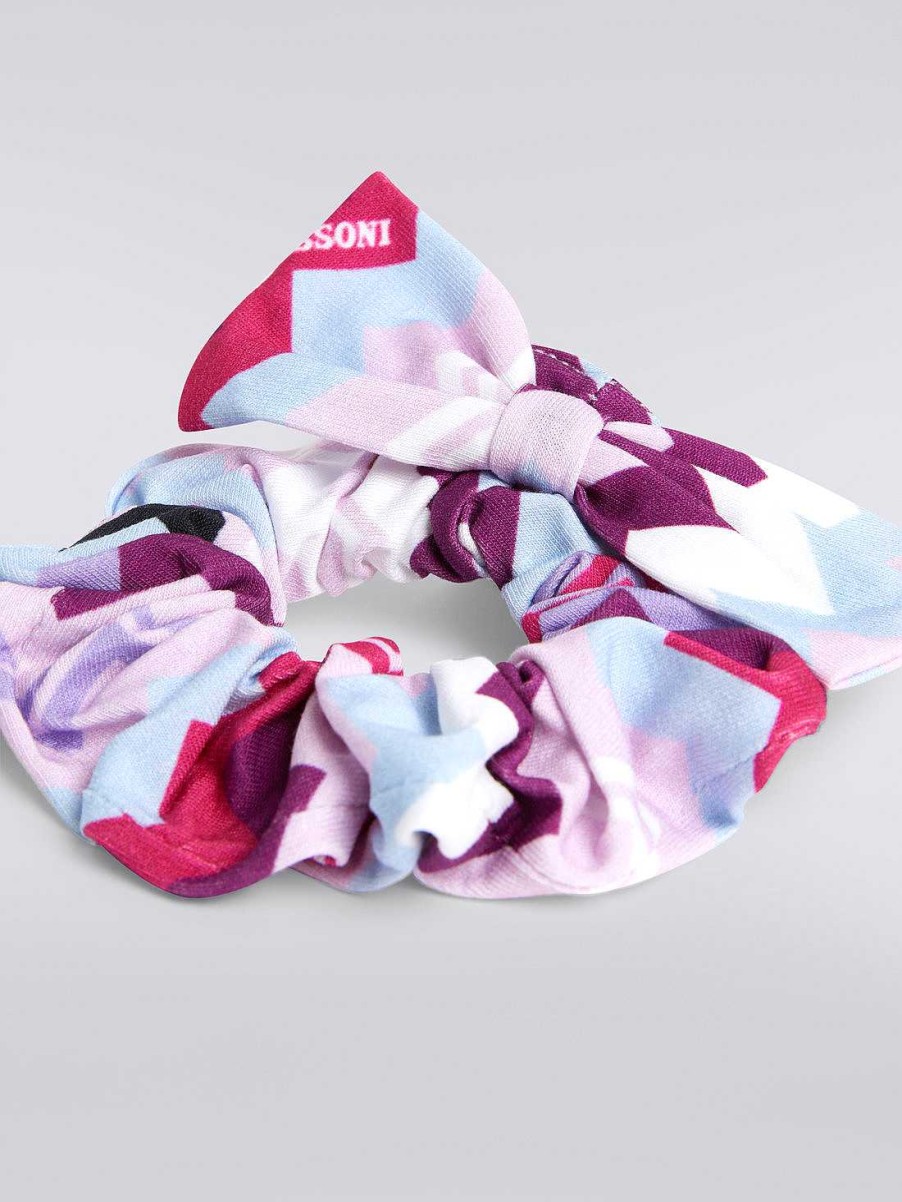 Jente (4-14 Ar) Missoni | Scrunchie Med Sikksakkmonster Flerfarget