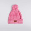 Gut (4-14 Ar) Missoni | Ribbet Mohair Og Alpakka Blanding Lue Med Pom-Pom Rosa